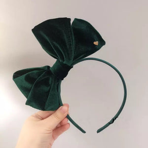 Velvet Bow Headband