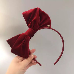 Velvet Bow Headband